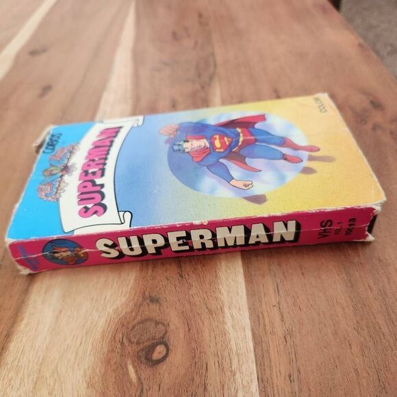 1991 Superman 80s vintage VHS video cassette tape Volume 1 superhero DC cartoon - Picture 3 of 7